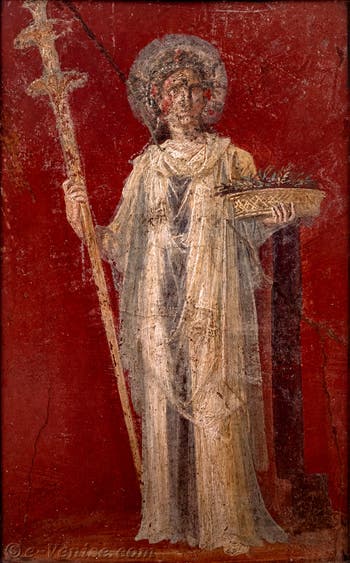 Fresque Déesse Cérès, Pompéi, Casa dei Dioscuri, Musée Archéologique de Naples