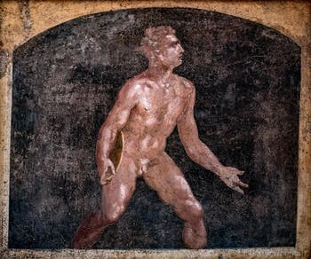 Fresque Discobole, Stabiae, Villa di Arianna, Musée Archéologique de Naples