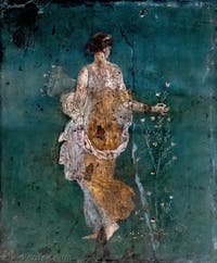 Fresque Flora, Stabiae, Villa di Arianna, Musée Archéologique de Naples