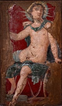 Fresque Hélios Apollon, Stabiae, Villa Arianna, Musée Archéologique de Naples