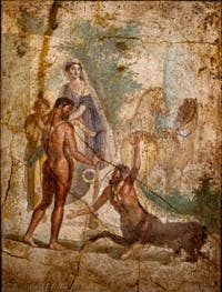 Fresque Hercule et Nessus, Pompéi, Casa del Centauro, Musée Archéologique de Naples