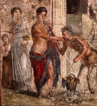 Fresque Hommage d'Eurytion à Pirithoos, Pompéi, Casa di Gavius Rufus, Musée Archéologique de Naples