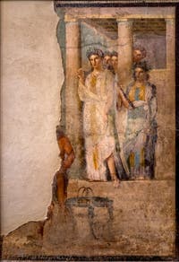 Fresque Iphigénie en Tauride, Pompéi, Casa di Caecilius Lucundus, Musée Archéologique de Naples