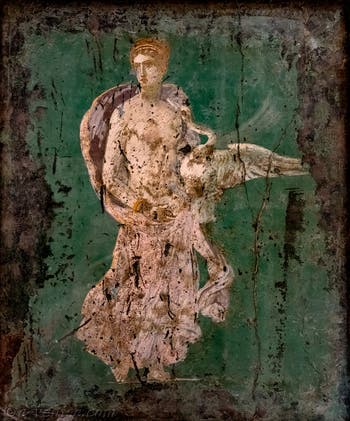 Fresque Léda et le Cygne, Stabiae, Villa di Arianna, Musée Archéologique de Naples
