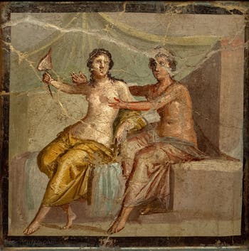 Aphrodite et Arès, Casa del Meleagro, Pompéi, musée archéologique de Naples en Italie