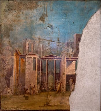 Fresque, Médée et les Péliades, Casa del Gruppo dei Vasi, Pompéi, musée archéologique de Naples