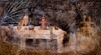 Fresque Trophées de compétitions sportives, Boscoreale, Musée Archéologique de Naples