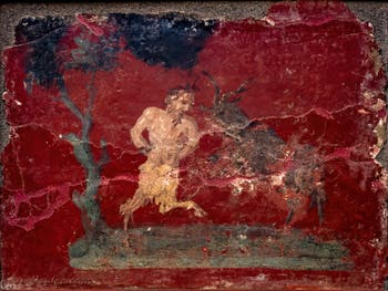Le dieu Pan et une chèvre, Cabinet érotique, Musée Archéologique de Naples