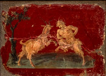 Le dieu Pan et une chèvre, Cabinet érotique, Musée Archéologique de Naples