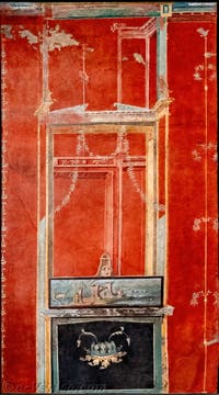 Fresque Paysage égyptien, Pompéi, Temple d'Isis, Porticus, Musée Archéologique de Naples