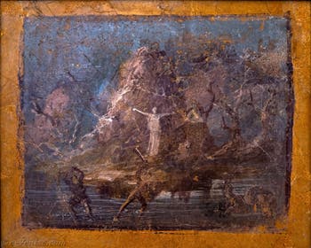 Fresque Persée et Andromède, Pompéi, Musée Archéologique de Naples