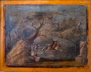 Fresque Phrixos et Hellé, Pompéi, Casa di Diana I, Musée Archéologique de Naples