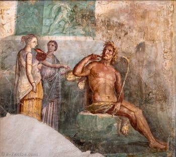 Fresque Polyphème et Galatée, Pompéi, Musée Archéologique de Naples