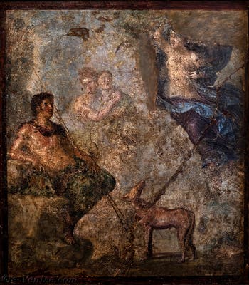 Endymion et Séléné, Pompéi, Casa dei Dioscuri