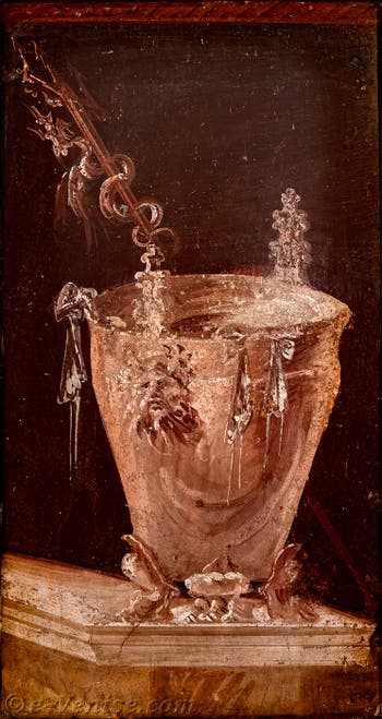 Fresque Situle Vase dionysiaque, Boscoreale, Musée Archéologique de Naples