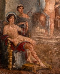 Fresque Stibadium Dionysiaque, Pompéi, Casa Gavius Rufus, Musée Archéologique de Naples