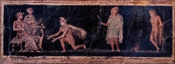 Fresque Le Supplice de Marsyas, Herculanum, Musée Archéologique de Naples