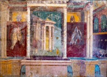 Fresque Tholos, Pompéi, Insula Occidentalis, Musée Archéologique de Naples