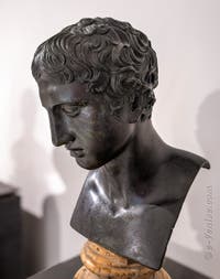 Tête d'Hercule, Villa des Papyrus, Herculanum, musée archéologique de Naples en Italie