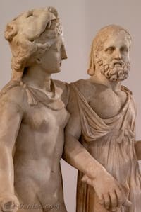 Hercule et Omphale, Collection Farnèse, musée archéologique de Naples en Italie