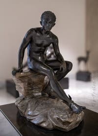 Hermès au repos, Villa des Papyrus, Herculanum, musée archéologique de Naples en Italie
