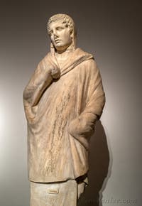 Buste d'Hermès, Temple d'Apollon, Pompéi, musée archéologique de Naples en Italie