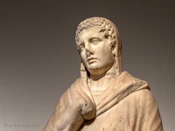 Buste d'Hermès, Temple d'Apollon, Pompéi, musée archéologique de Naples en Italie