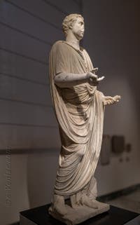 Homme en toge, Temple d'Apollon, Pompéi, musée archéologique de Naples en Italie