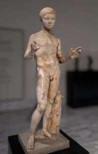 Jeune garçon, Villa des Papyrus, Herculanum, musée archéologique de Naples en Italie