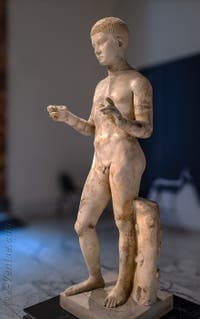 Jeune garçon, Villa des Papyrus, Herculanum, musée archéologique de Naples en Italie