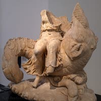 Néréide sur un hippocampe, Formia, musée archéologique de Naples en Italie