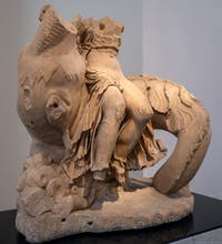 Néréide sur un hippocampe, Formia, musée archéologique de Naples en Italie