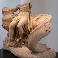 Néréide sur un hippocampe, Formia, musée archéologique de Naples en Italie