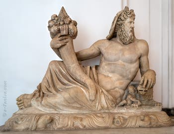 Océan avec une corne d'abondance, Collection Farnèse, musée archéologique de Naples en Italie