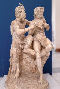 Le dieu Pan et Daphnis, Collection Farnese, Cabinet érotique, Musée Archéologique de Naples