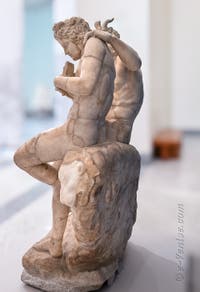 Le dieu Pan et Daphnis, Collection Farnese, Cabinet érotique, Musée Archéologique de Naples