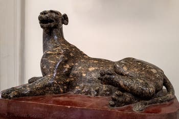 Panthère couchée pour allaiter, musée archéologique de Naples en Italie