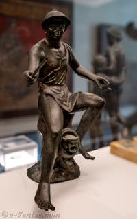 Pêcheur, Casa della Fontana Piccola, Pompéi, musée archéologique de Naples en Italie