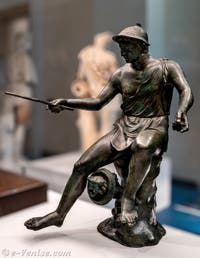 Pêcheur, Casa della Fontana Piccola, Pompéi, musée archéologique de Naples en Italie