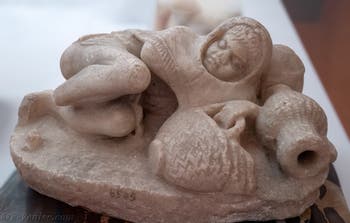 Petit pêcheur endormi, Casa della Seconda Fontana Piccola, Pompéi, musée archéologique de Naples en Italie
