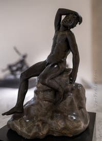 Satyre endormi, Villa des Papyrus, Herculanum, musée archéologique de Naples en Italie