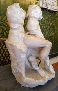 Satyre saissant une nymphe, Pollena Trocchia, Cabinet érotique, Musée Archéologique de Naples