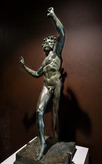Satyre dansant, Casa del Fauno, Pompéi, musée archéologique de Naples en Italie