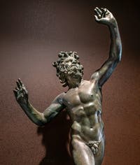 Satyre dansant, Casa del Fauno, Pompéi, musée archéologique de Naples en Italie