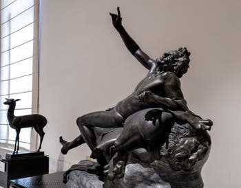Satyre ivre, Villa des Papyrus, Herculanum, musée archéologique de Naples en Italie
