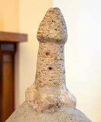 Sexe en érection, Pompéi, Cabinet érotique, Musée Archéologique de Naples