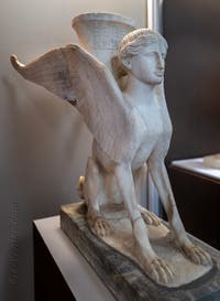 Sphynx, Casa del Fauno, Pompéi, musée archéologique de Naples en Italie