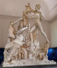 Le Taureau Farnèse et le Supplice de Dircé, Collection Farnèse, musée archéologique de Naples en Italie