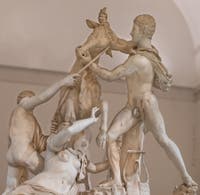 Le Taureau Farnèse et le Supplice de Dircé, Collection Farnèse, musée archéologique de Naples en Italie
