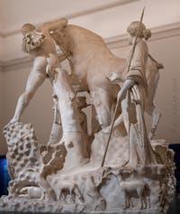 Le Taureau Farnèse et le Supplice de Dircé, Collection Farnèse, musée archéologique de Naples en Italie